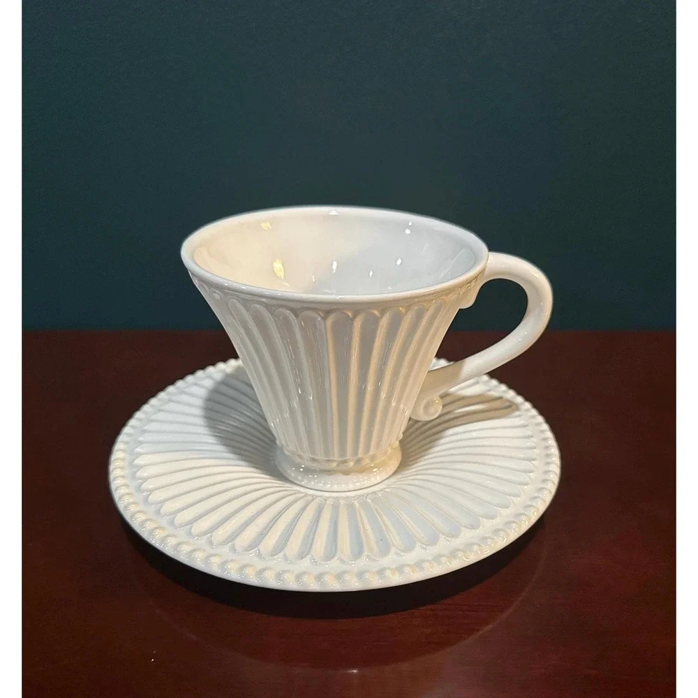Vintage Lenox Butler's Pantry Gourmet "Fluted" Cup and Saucer Set - Picture 7 of 9